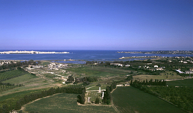 Veduta del Golfo di Siracusa con il Tempio di Zeus